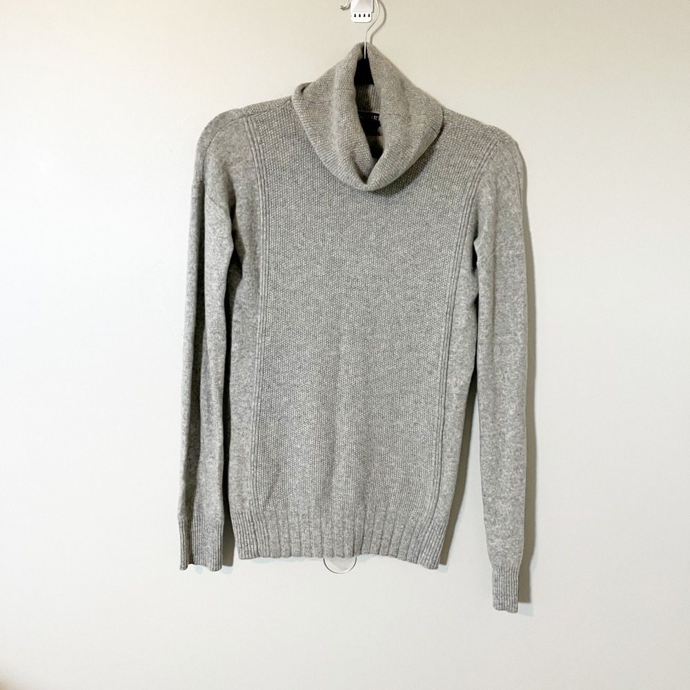 LOCKHART Grey 100% Cashmere Turtleneck‎ Sweater Women's Size S